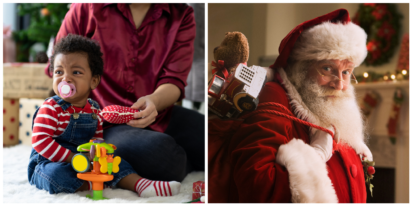 Baby dressed as on sale santa